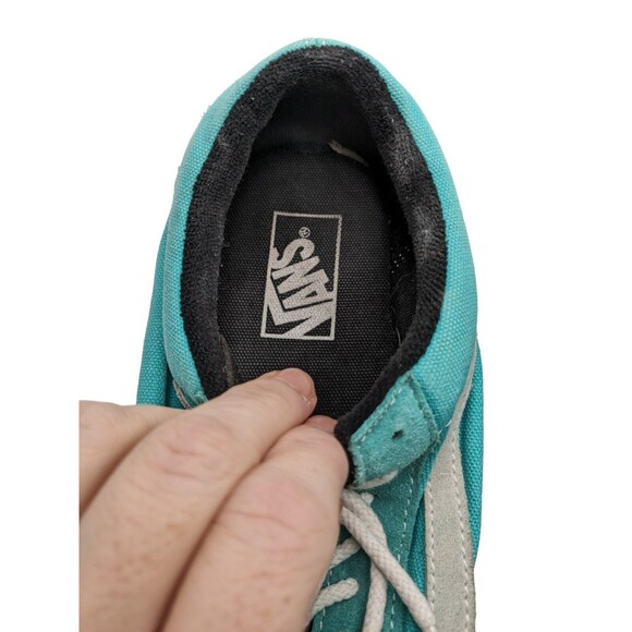 Women's Size 10, Men's Size 8.5 VANS Ward Canvas Lo Sneakers Blue Unisex EUC - Picture 14 of 16